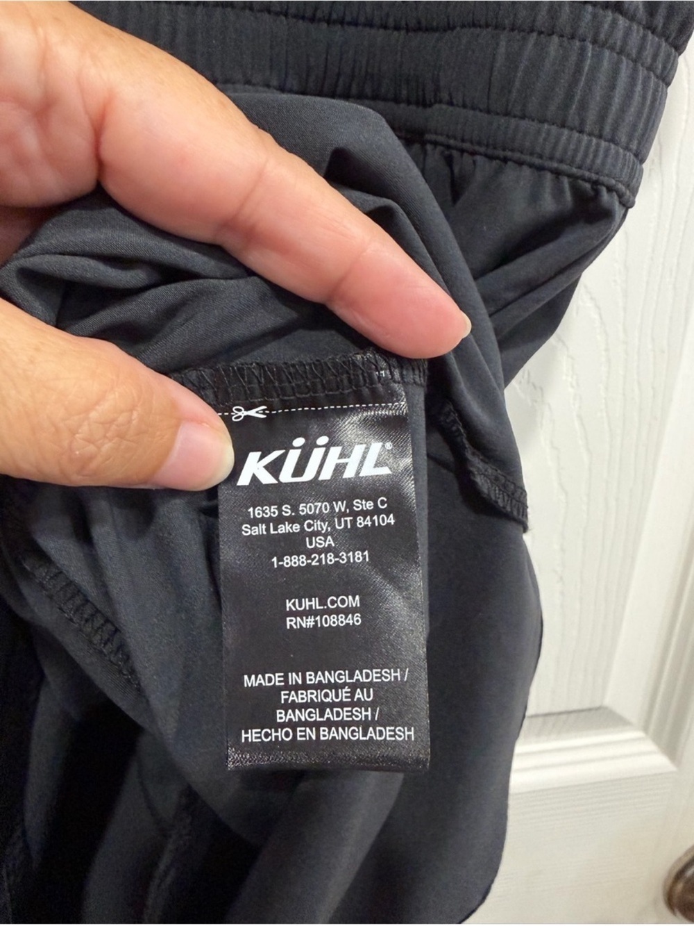 Kuhl Women's Large Vantage Dress Black NWT Travel Summer Shelf Bra Elastic Waist - Picture 5 of 9